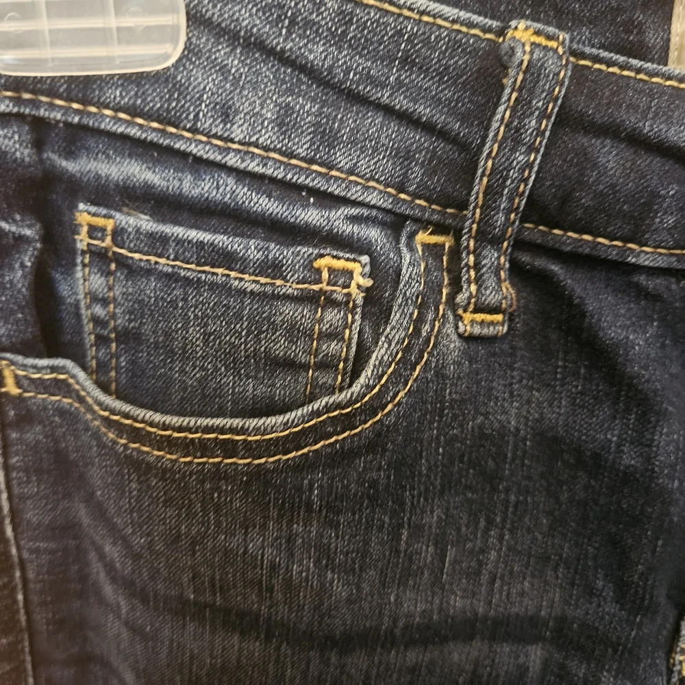 Hollister Women's Dark Blue Skinny Jeans - Picture 5 of 8